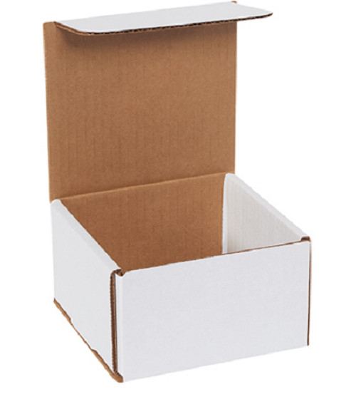 1-500 CHOOSE QUANTITY 5x5x3 Corrugated White Mailers Packing Boxes 5\