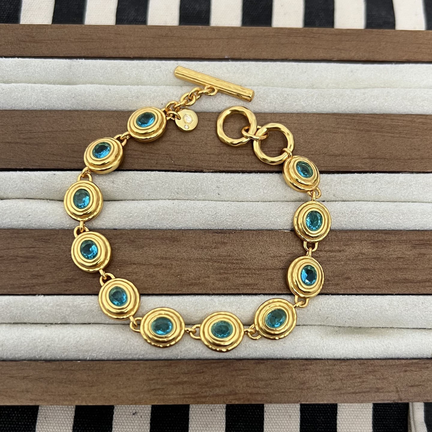 Julie Vos  Blue Crystal Bracelet