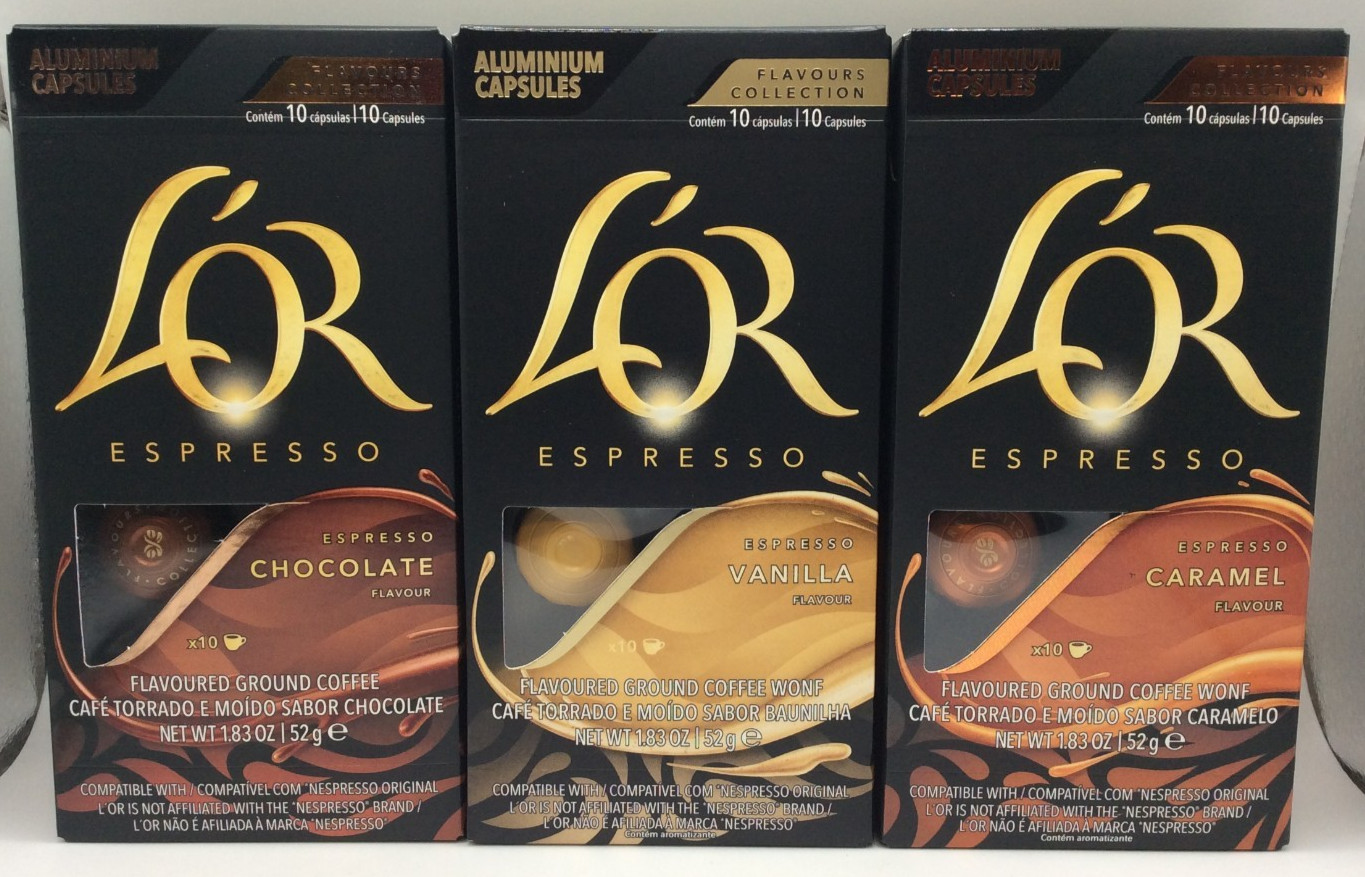 LOR Espresso Coffee Assorted Flavors, L'OR BARISTA & Nespresso, 30 Pod, NOV/2026