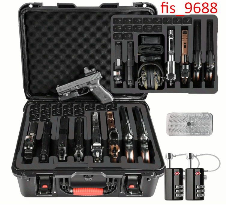 Multi-Handgun TSA Case, Waterproof Hard Shell for Pistols & Mags, Glock & SIG SW Multi-Handgun TSA Case, Waterproof Hard Shell for Pistols & Mags, Glock & SIG SW