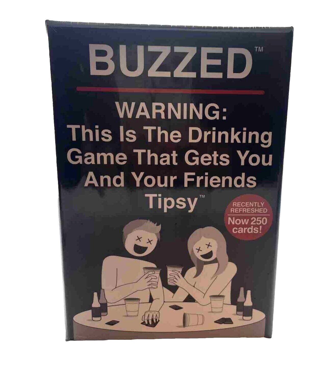 Buzzed Adult Drinking Game Alcohol Party Age 21 plus Gag Gift Great with Friends