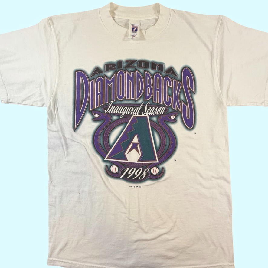 Vintage 1998 Arizona Diamondbacks Inaugural Season Logo 7 T-Shirt Large