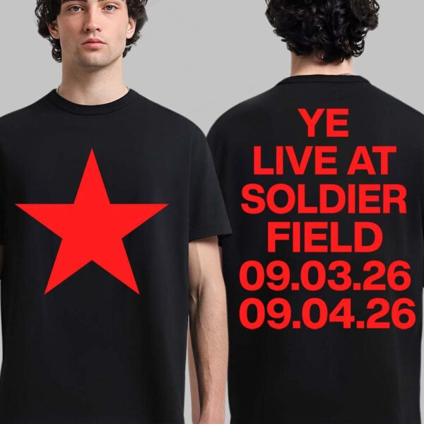 Kanye West Ye Live At Soldier Field Chicago 2026 On September 3, 4 2026 Tshirt ✨ Kanye West Ye Live At Soldier Field Chicago 2026 On September 3, 4 2026 Tshirt ✨