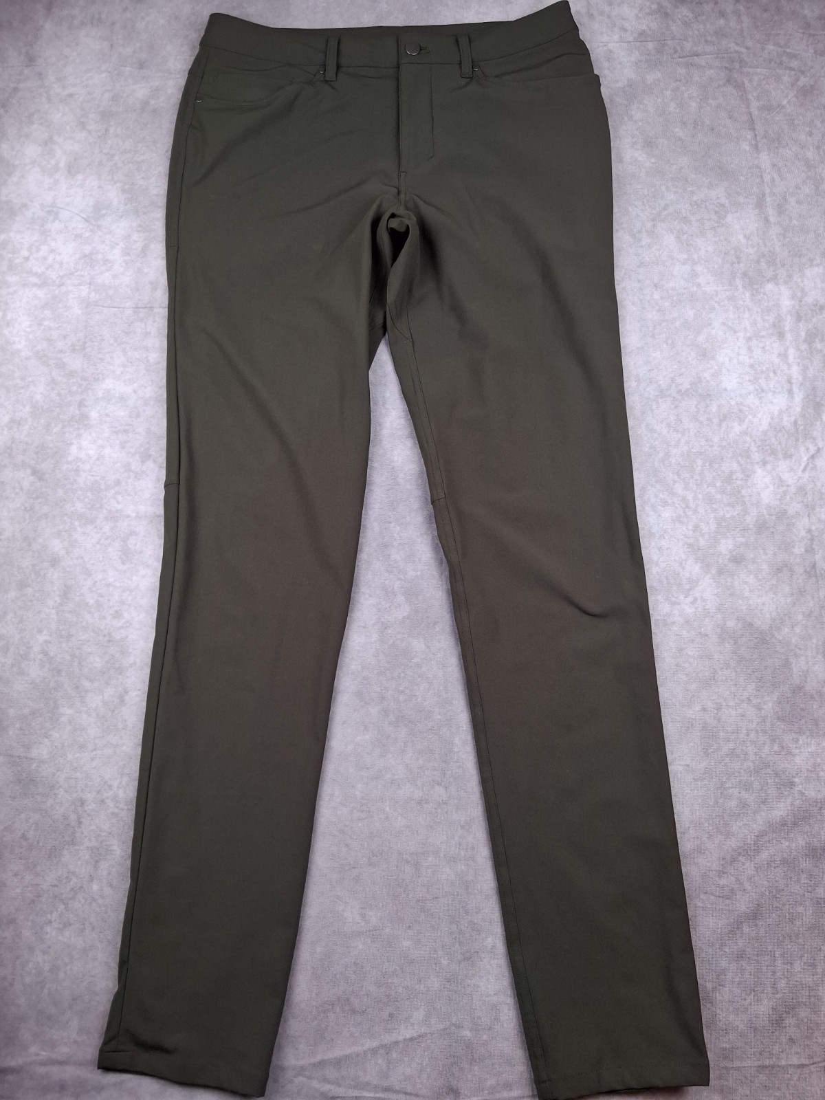 Lululemon ABC Slim Fit Pants Mens 32 Long Green 5-Pocket Chino LM5723T