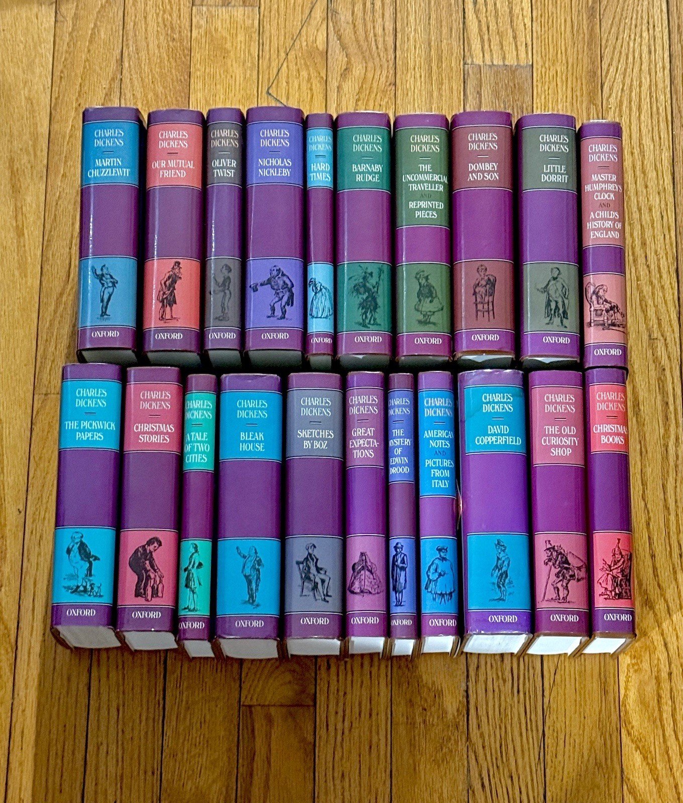 Charles Dickens Collection—Oxford Illustrated Editions Complete Set 21—VERY GOOD