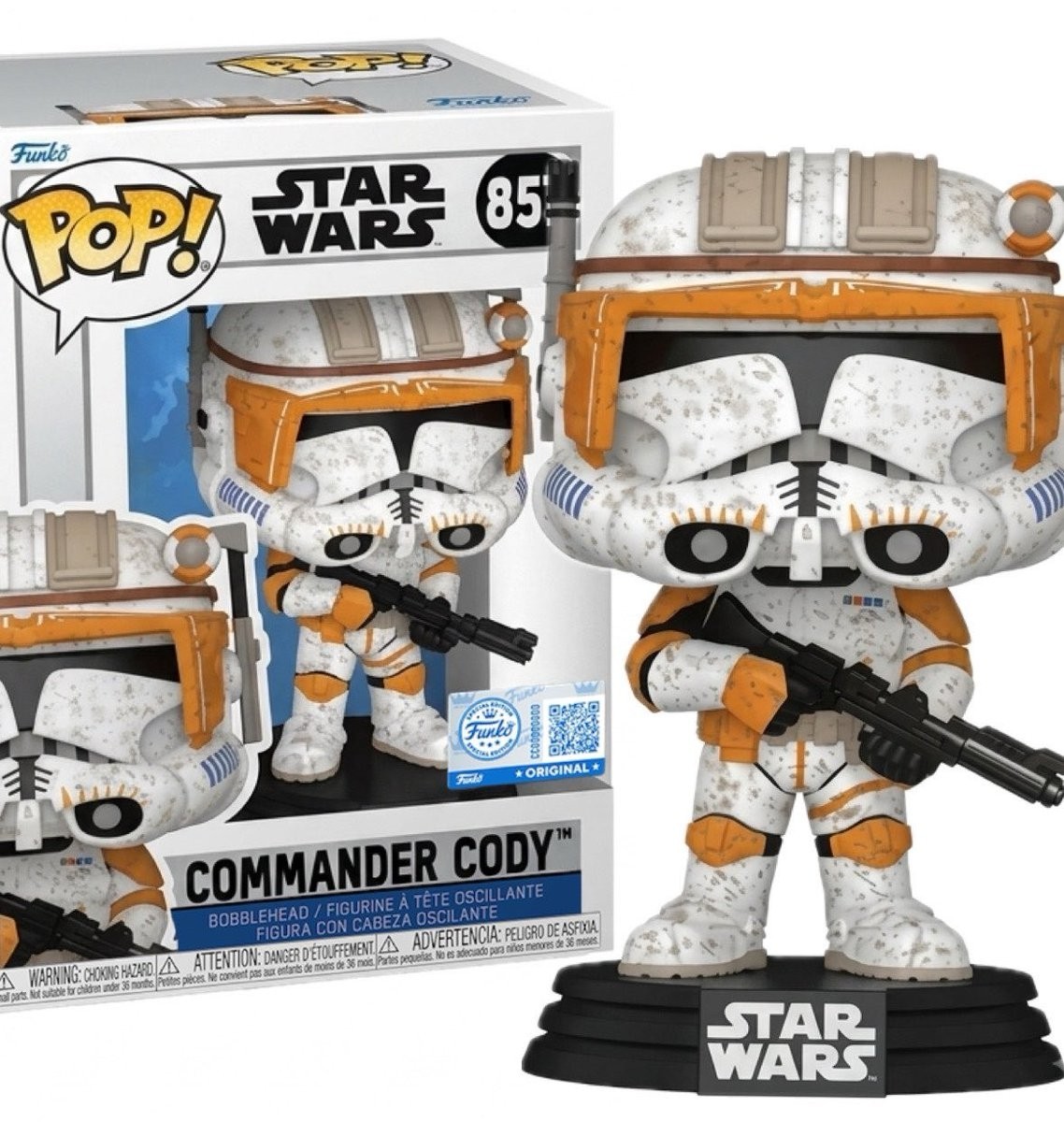 Funko Pop Commander Cody #857 Star Wars Exclusive Vinyl + Protector PRESALE