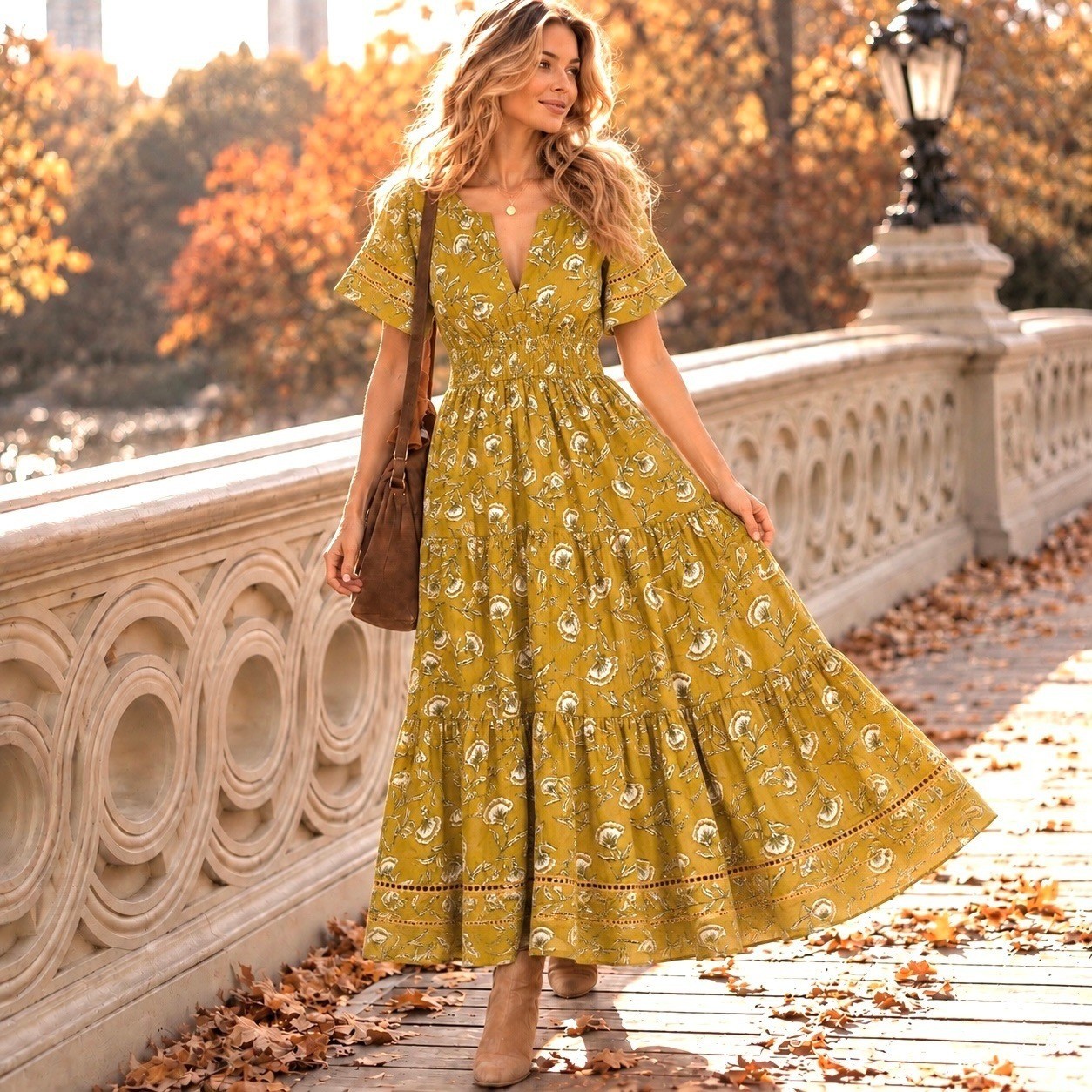 Anthropologie Meadow Rhodes 1X Maxi Dress Cottagecore Boho Chic Coquette Prairie