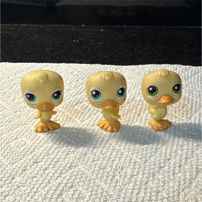 Hasbro Littlest Pet Shop LPS Duck Figures, Lot of 3, 2004 Vintage, Ages 3-5 Hasbro Littlest Pet Shop LPS Duck Figures, Lot of 3, 2004 Vintage, Ages 3-5