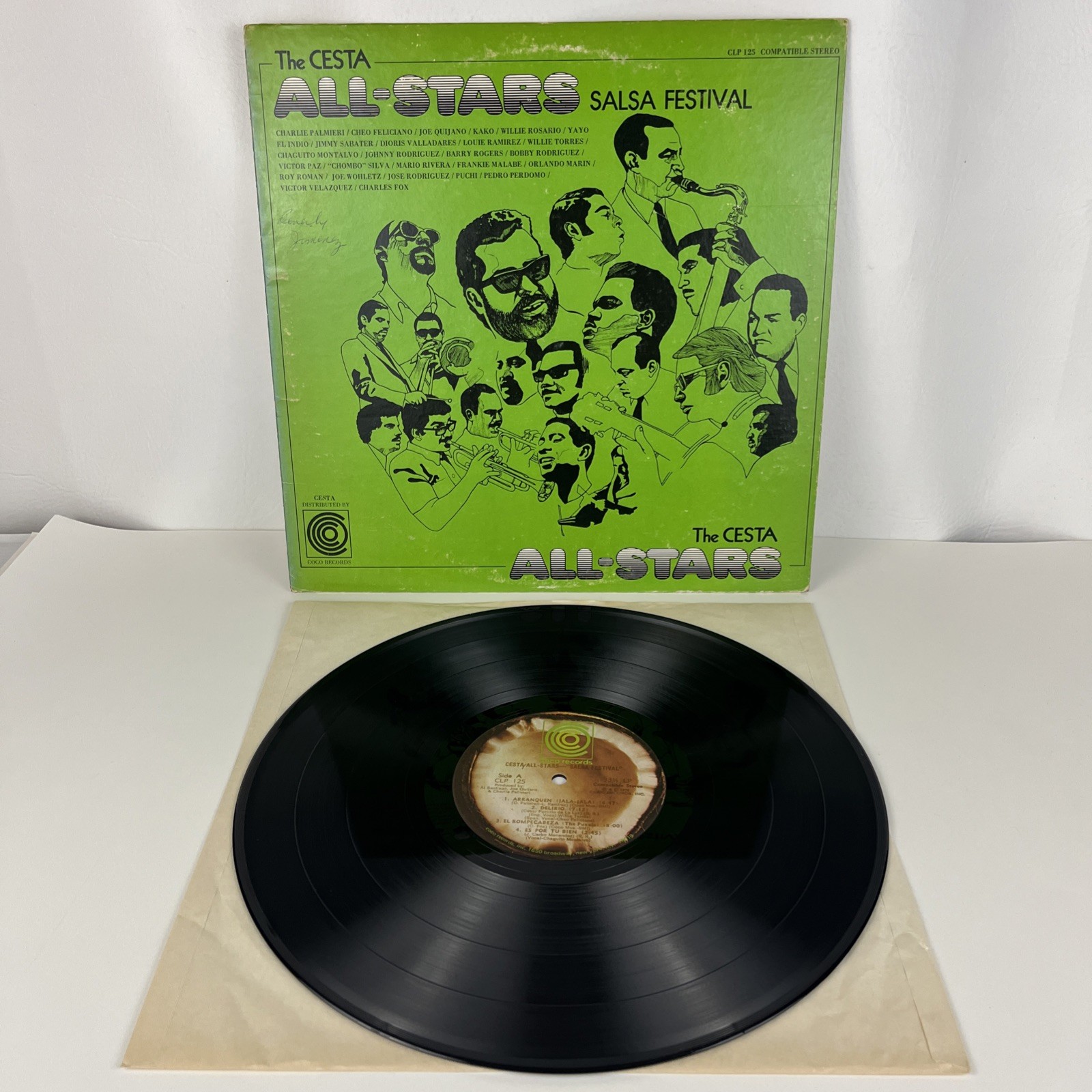 The Cesta All-Stars Salsa Festival Latin Jazz LP 1976 Rare  VG/VG