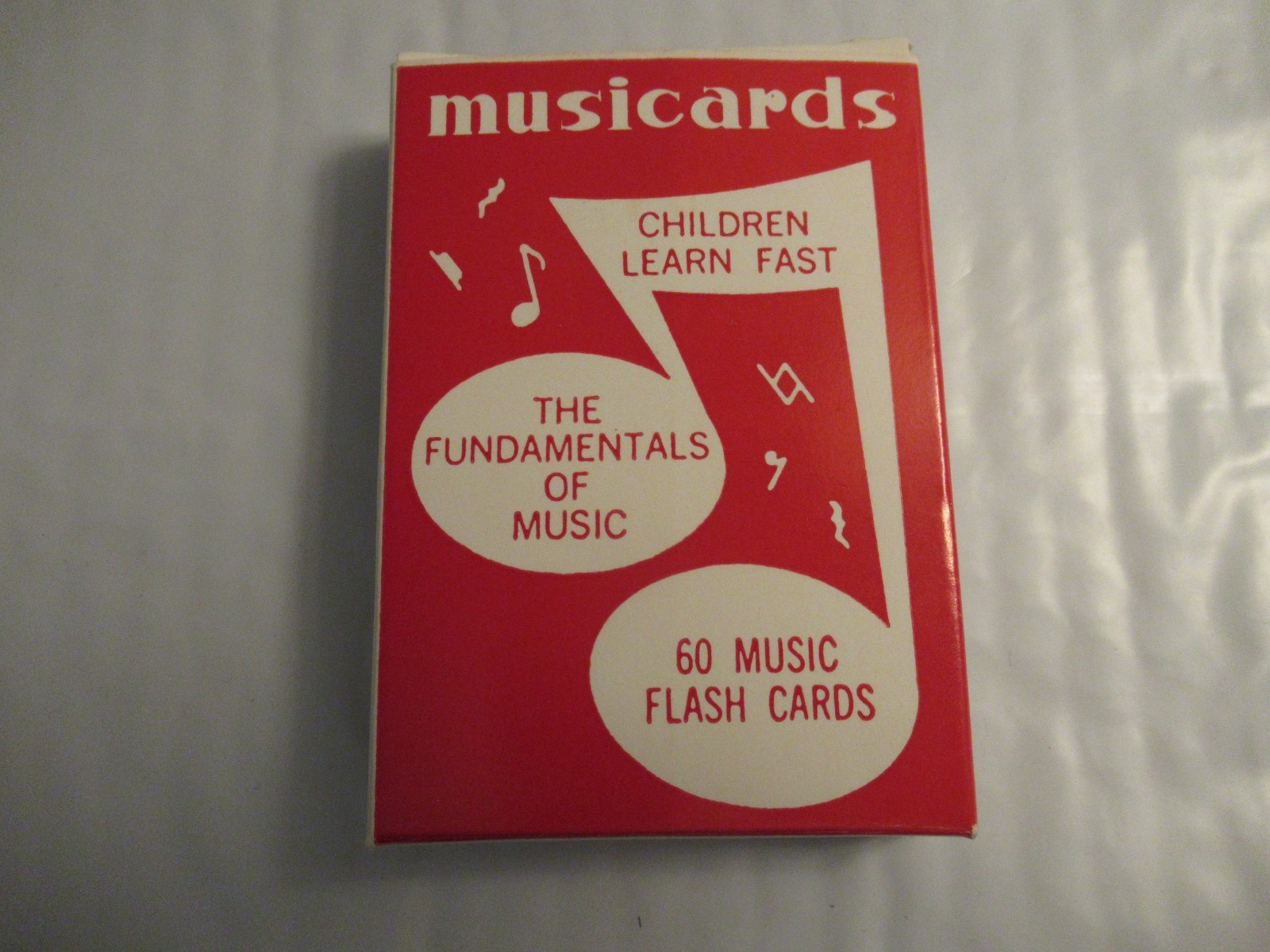 Music Flash Cards Vintage 1952 60 Card Deck Learning Tool Educational