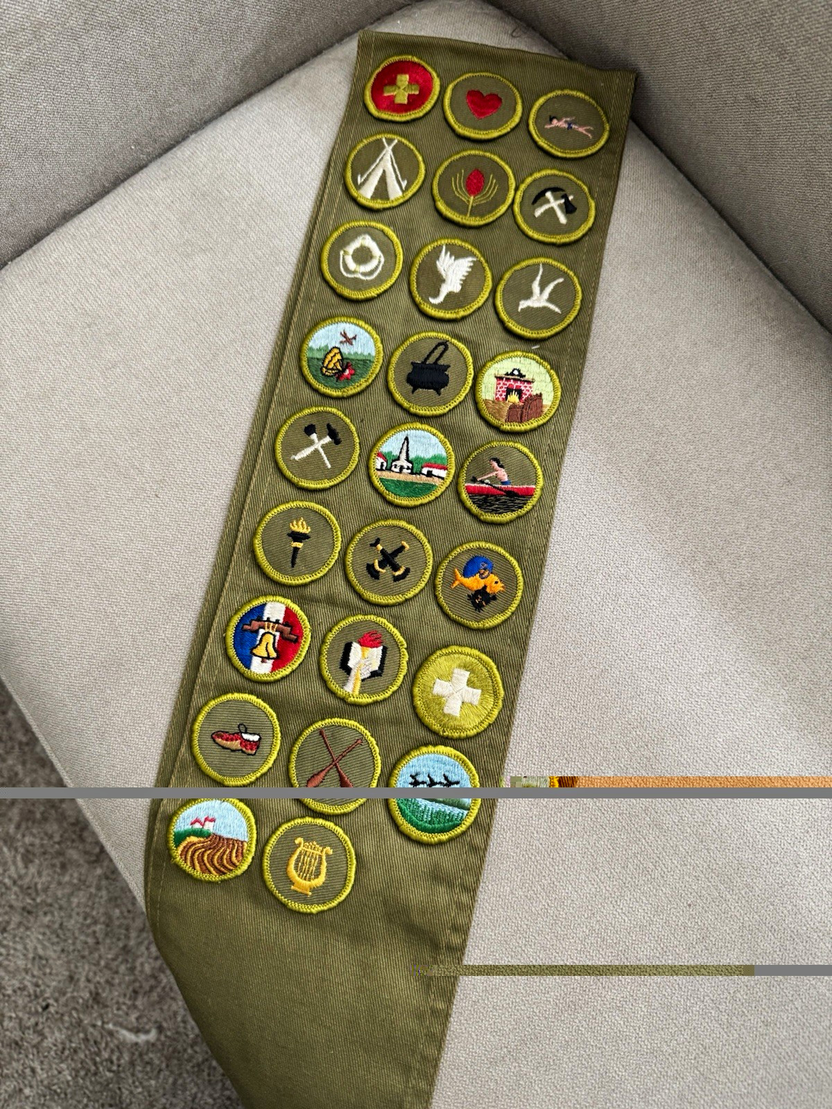 Vintage 1960s Boy Scouts BSA Merit Badges Cards Patches Troop 14 Ohio Lot