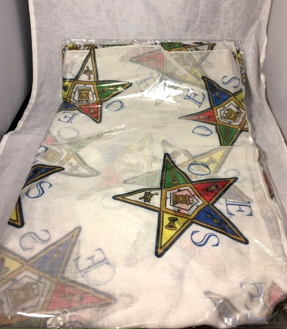 Order of the Eastern Star OES Extra Large Scarf-New Order of the Eastern Star OES Extra Large Scarf-New