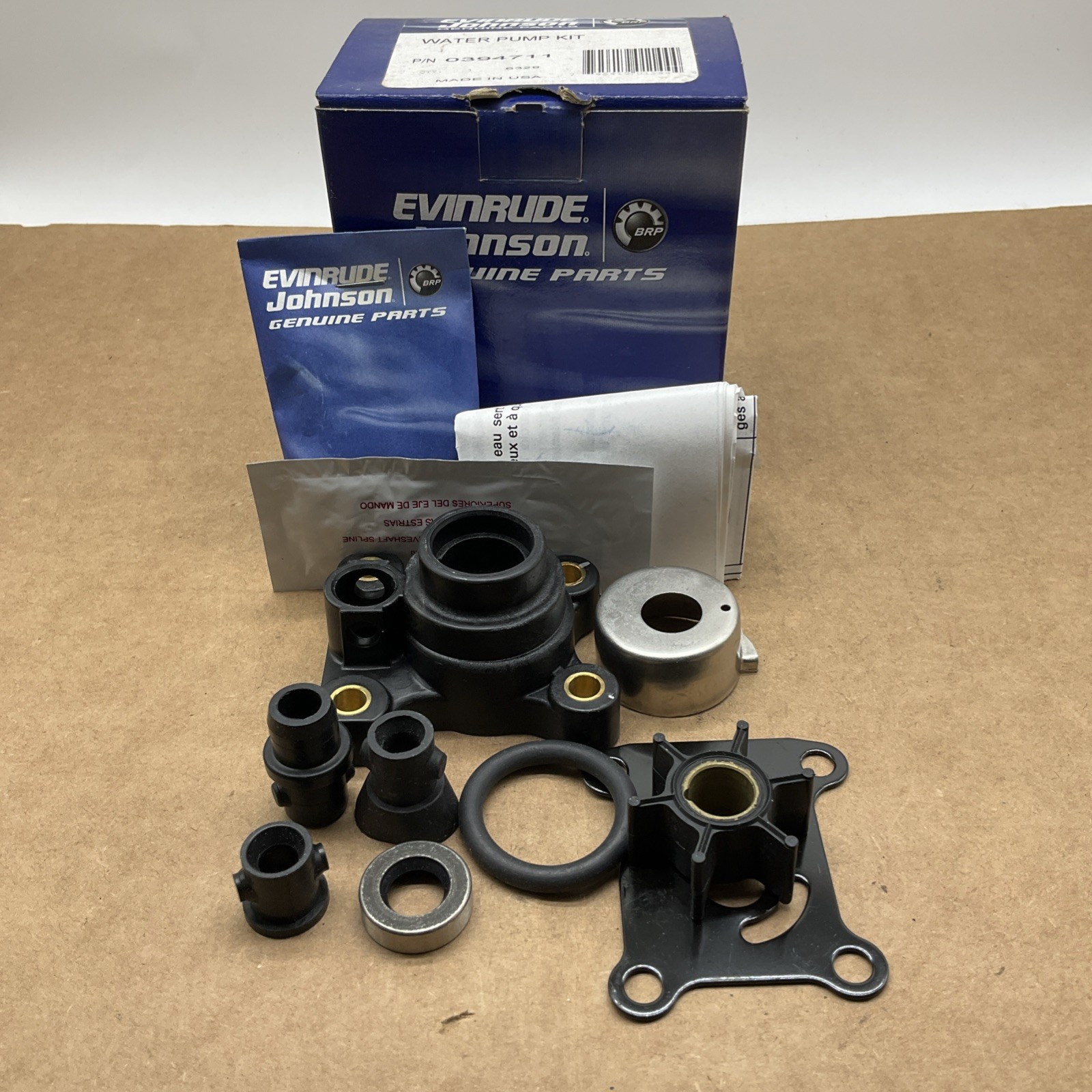 Johnson Evinrude OMC New OEM Water Pump & Impeller Repair Kit 394711, 0394711 