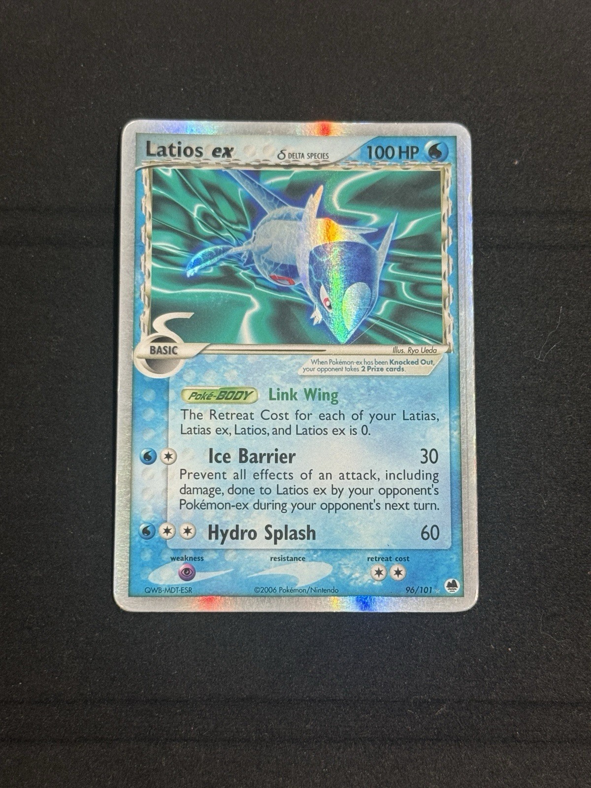 2006 Pokemon Latios ex Delta Species 96/101 EX Dragon Frontiers Holo HP