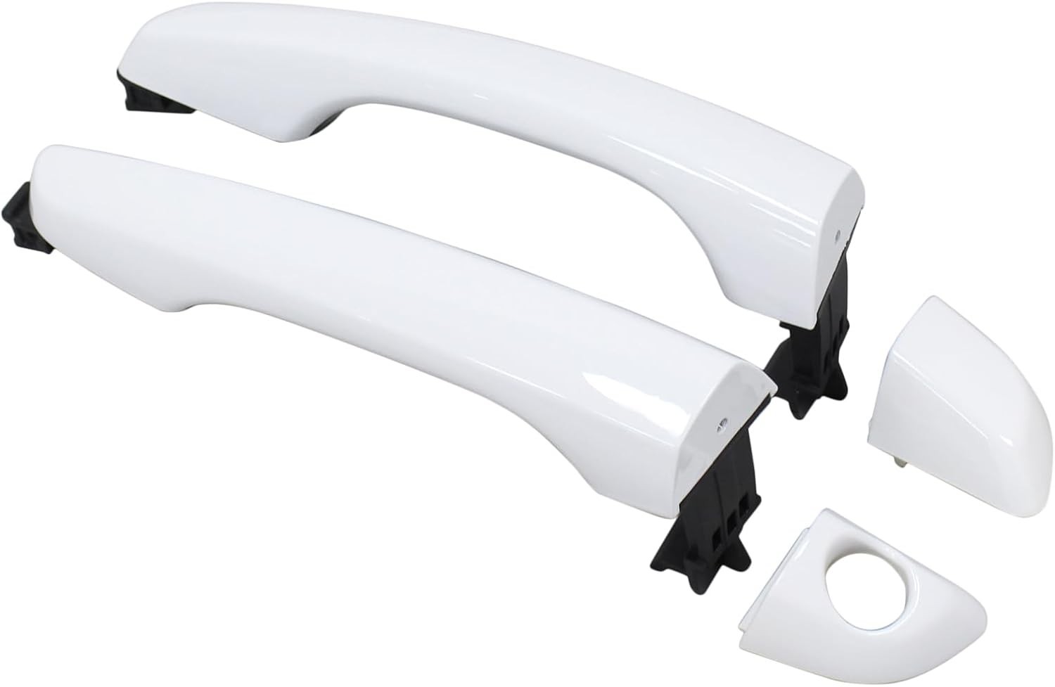 Front Driver and Passenger Side Exterior Door Handle White for Hyundai Front Driver and Passenger Side Exterior Door Handle White for Hyundai