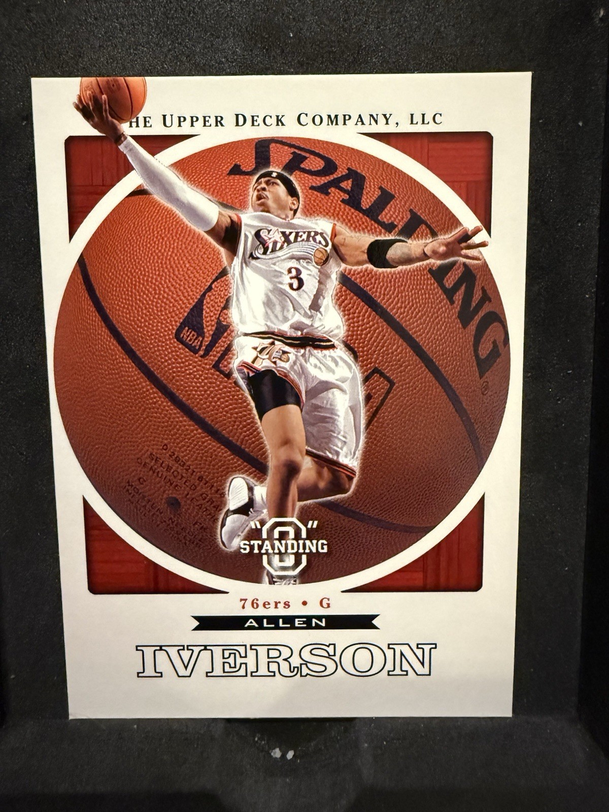 2003-04 Upper Deck Standing O Allen Iverson #60 76ers Steals Leader Unpunched NM