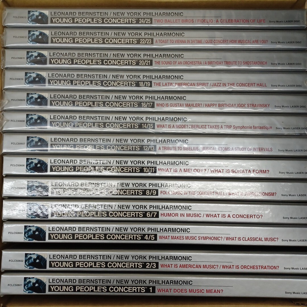 LD Leonard Bernstein York Philharmonic Young People\'s Concert All 13 Volumes