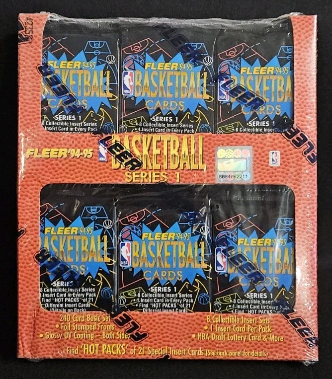 (1) 1994-95 Fleer NBA Basketball Series 1 Jumbo Box From Sealed Case