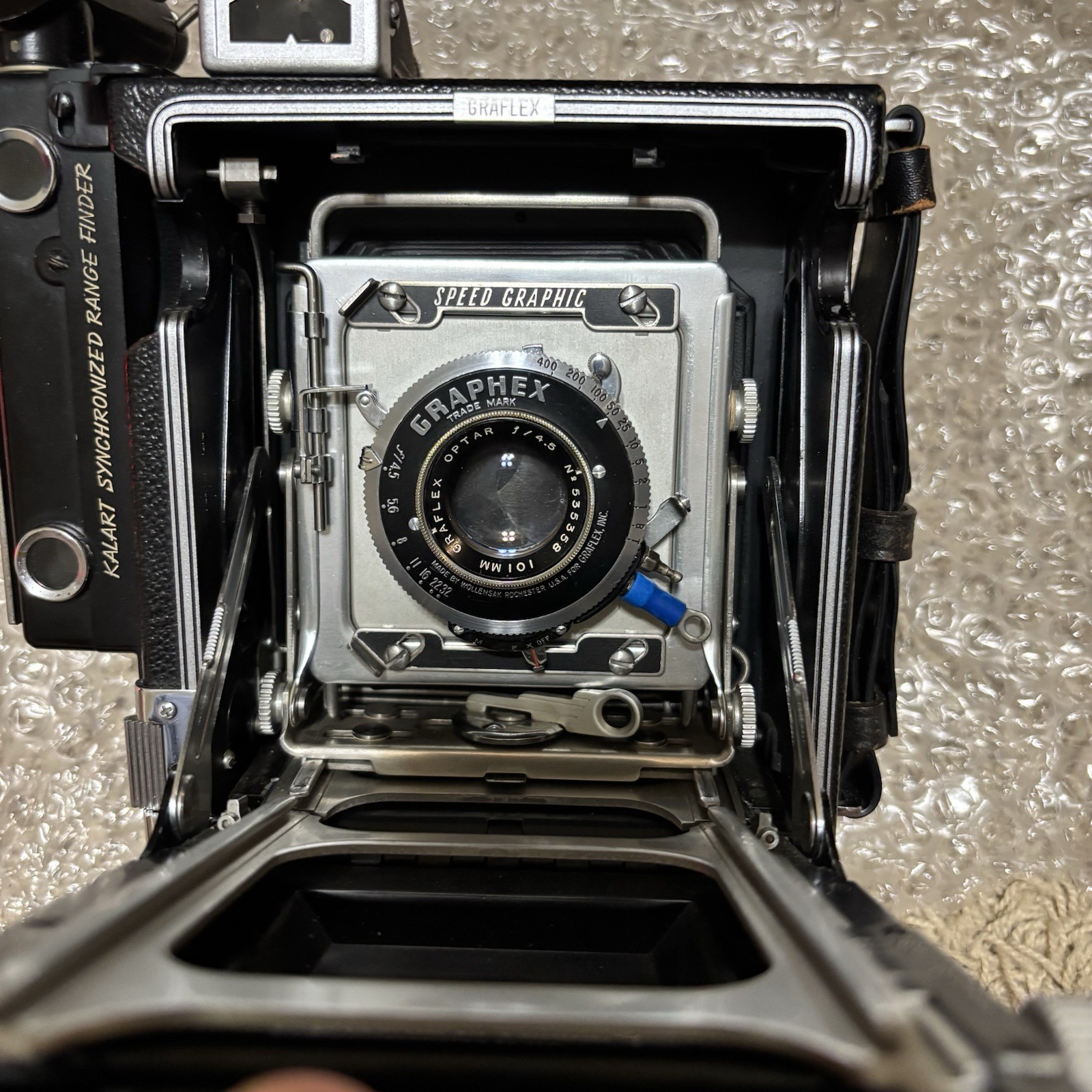 Graflex 2x3 Press Camera Lot Century Crown Graphic Kalart 120 Roll Film Backs
