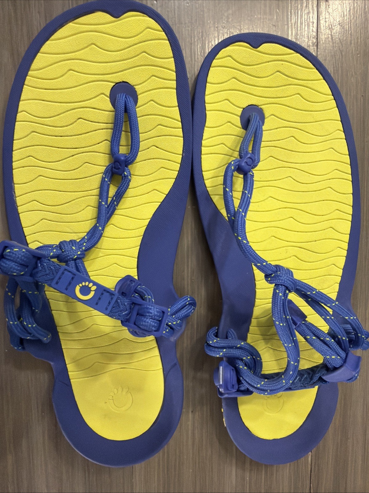 Xero Shoes Barefoot Running Sandal Blue/Yellow Men’s Size 10 Xero Shoes Barefoot Running Sandal Blue/Yellow Men’s Size 10