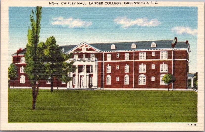 c1940s GREENWOOD, South Carolina LINEN Postcard \