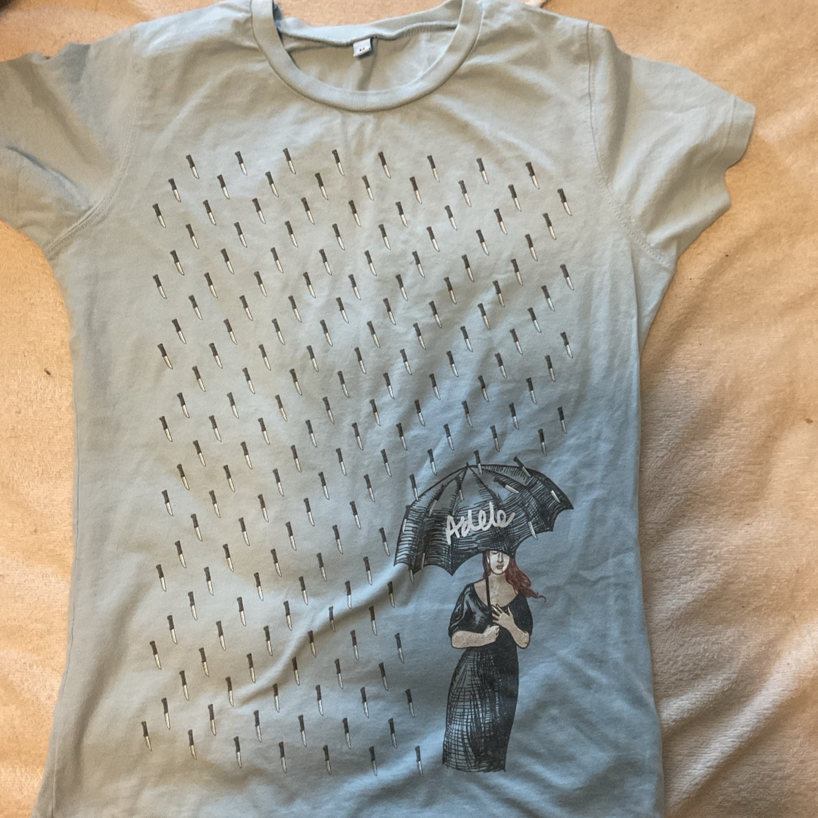 Rare Vintage Adele Concert T-Shirt From Her 19 Tour 2009  Official Merch Size M