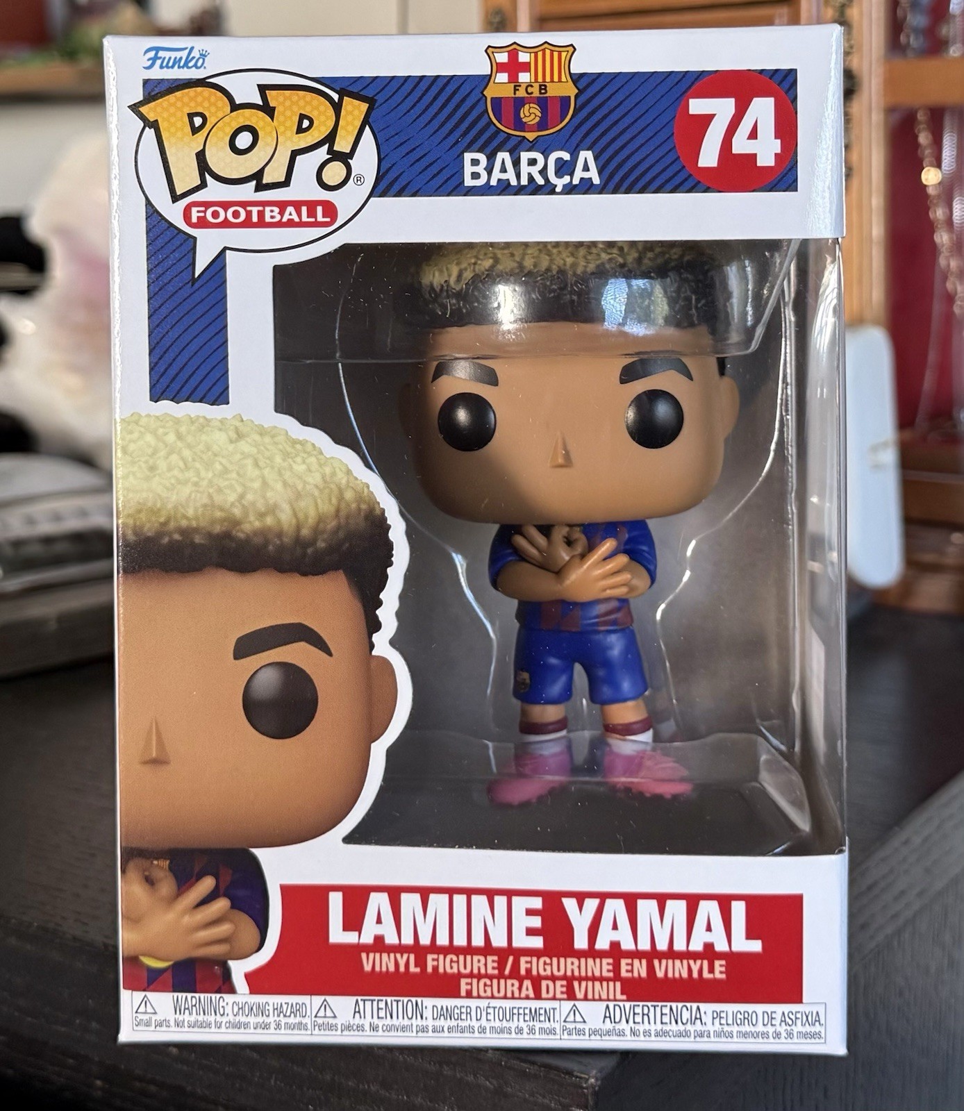 Funko Pop Football: LAMINE YAMAL #74 (FC Barcelona, Spain) w/Protector Funko Pop Football: LAMINE YAMAL #74 (FC Barcelona, Spain) w/Protector