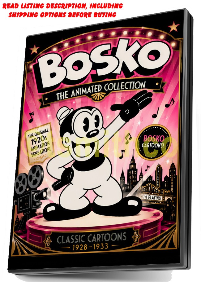 BOSKO BANNED CLASSIC CARTOONS REMASTERED LOONEY TUNES DVD COLLECTION
