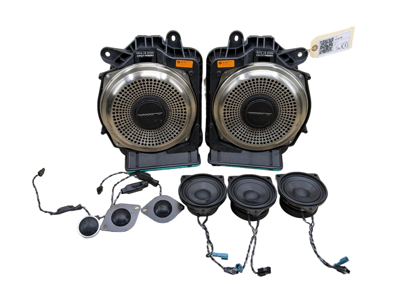 16-19 OEM BMW G30 G12 F90 Front Left Sub Subwoofer Audio Speaker Harman Kardon