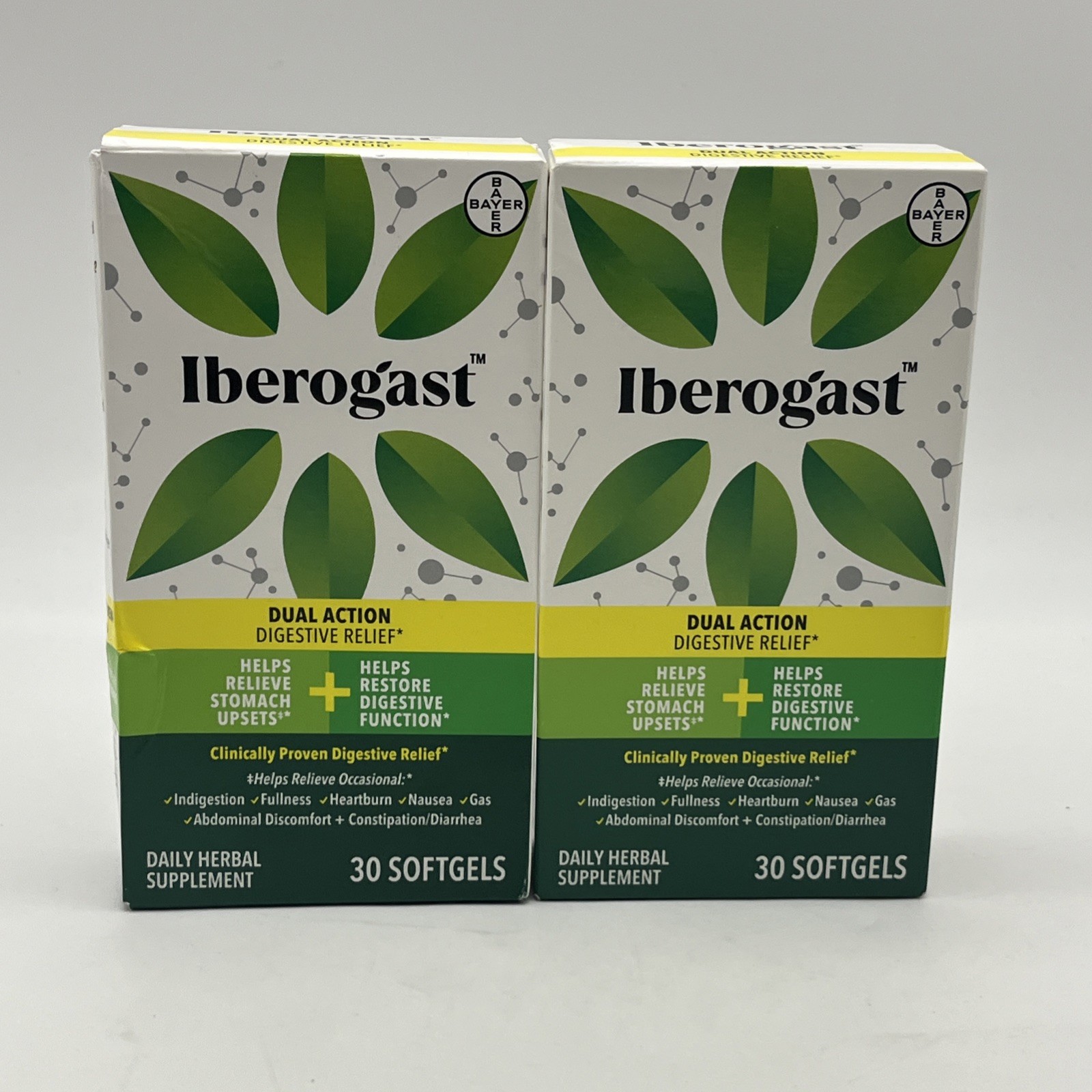 FOR 2 Iberogast Dual Action Digestive Relief 30 Softgels Exp 06/26 FOR 2 Iberogast Dual Action Digestive Relief 30 Softgels Exp 06/26