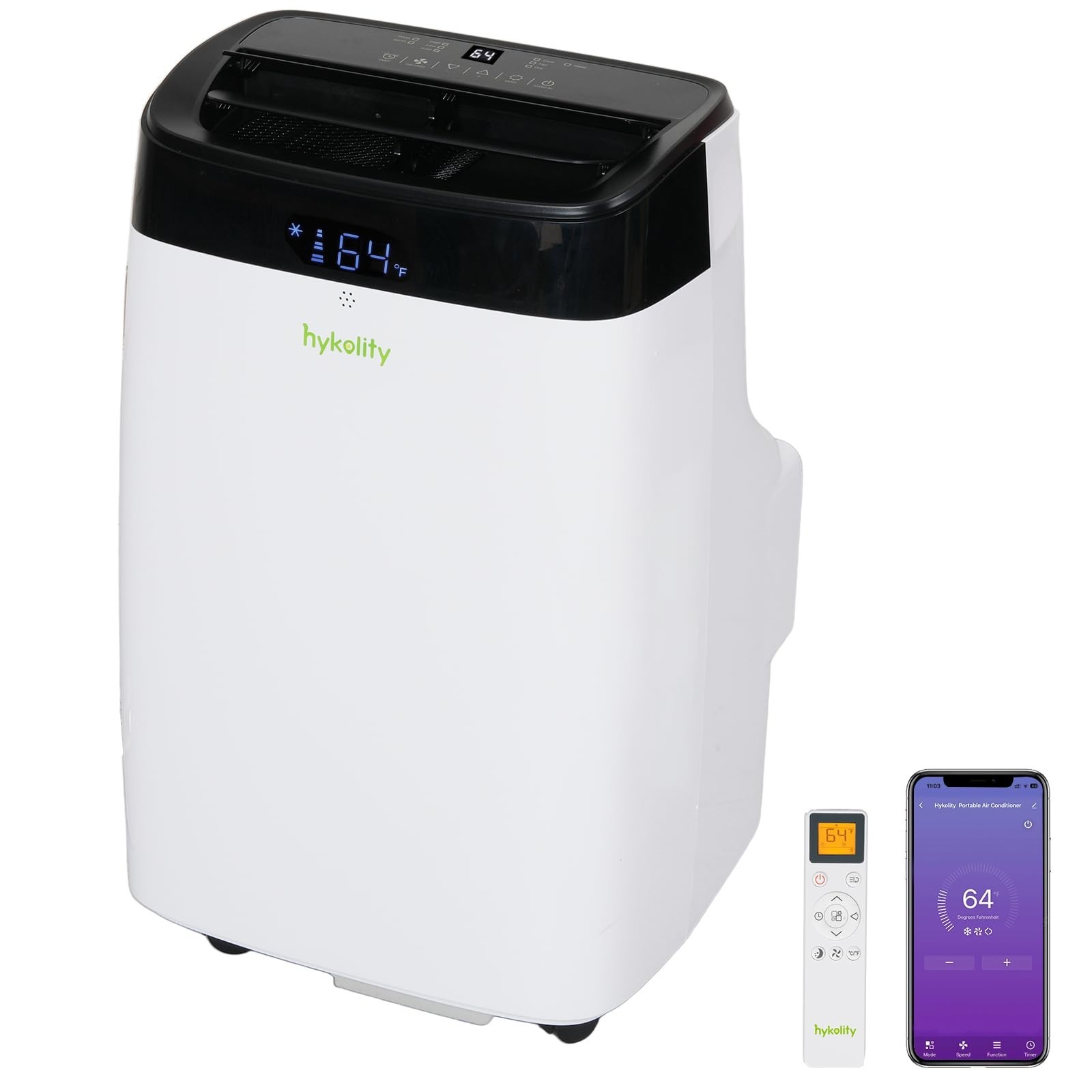 Hykolity 10,000 BTU Portable Air Conditioners WiFi Enabled 450 sq. ft Hykolity 10,000 BTU Portable Air Conditioners WiFi Enabled 450 sq. ft