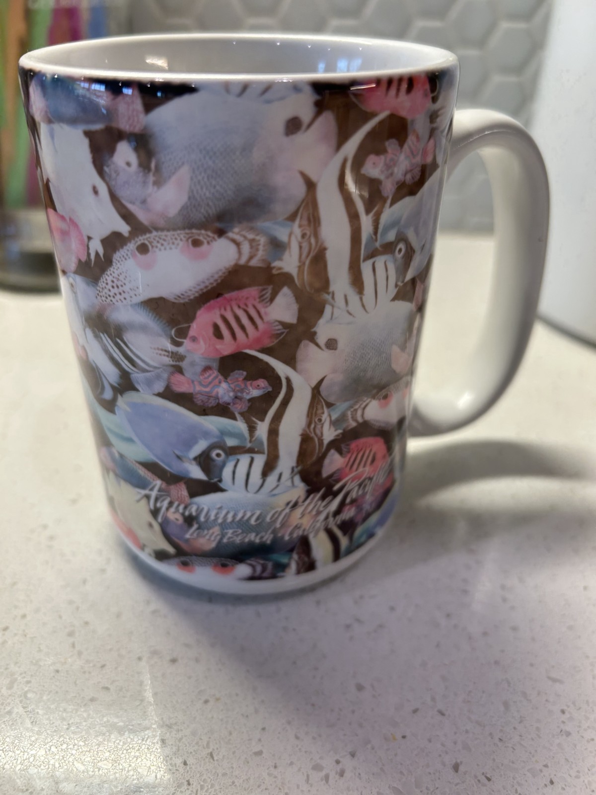 Aquarium Of The Pacific Mug Long Beach CA 14oz mug - Discontinued Souvenir