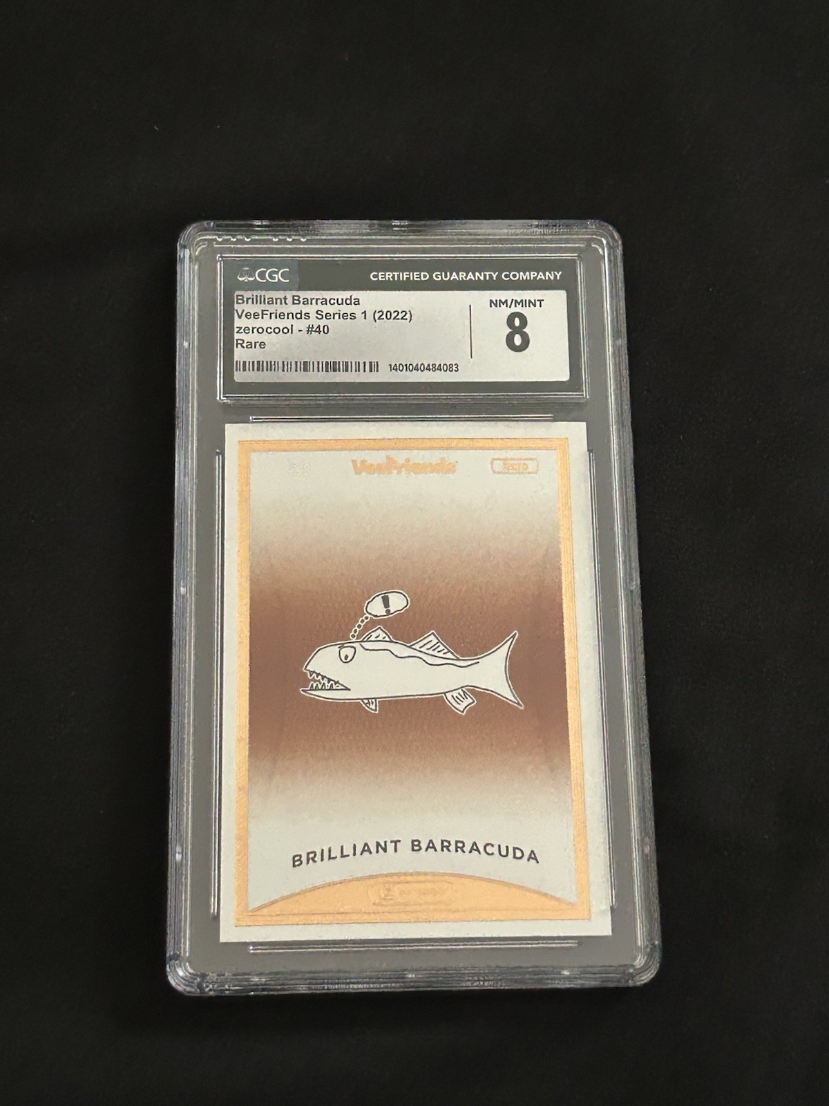 2022 Zerocool VeeFriends Series 1 Brilliant Barracuda #40 CGC 8 Rare