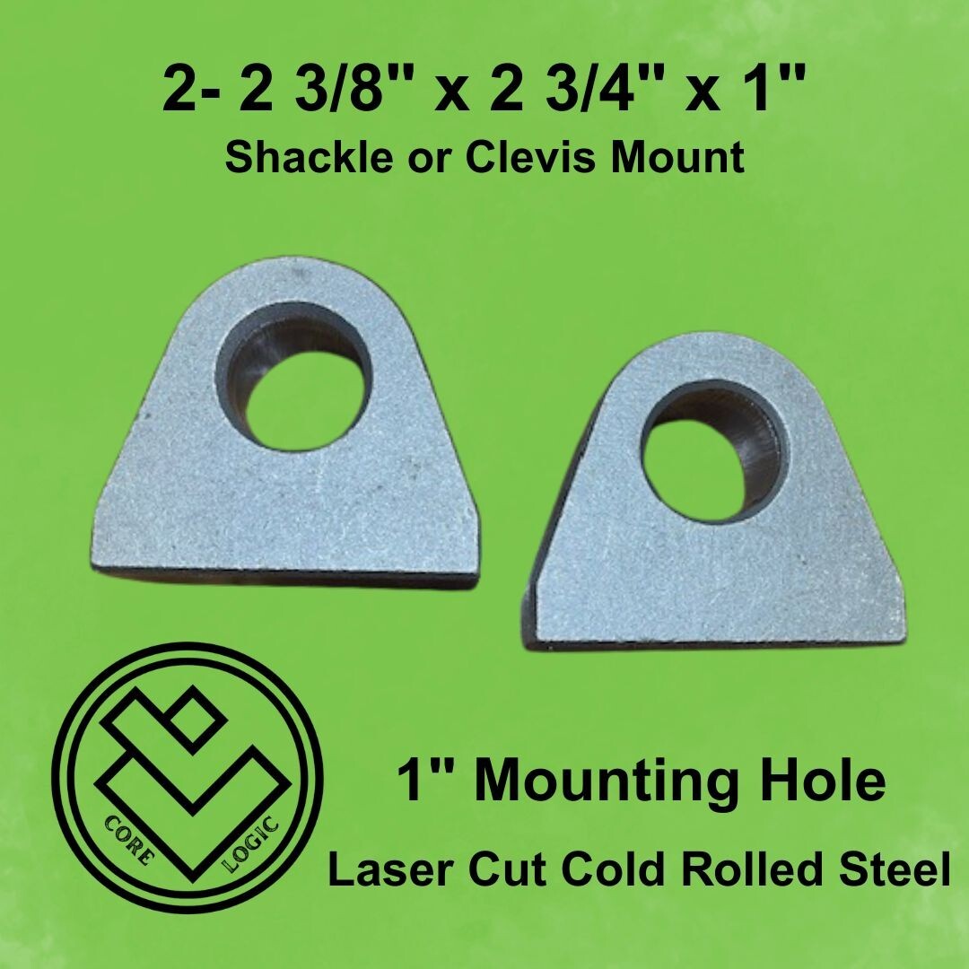 2-Weld On Shackle Mounts, Clevis, Mounting point, Off Road, D Ring, Anchor Point