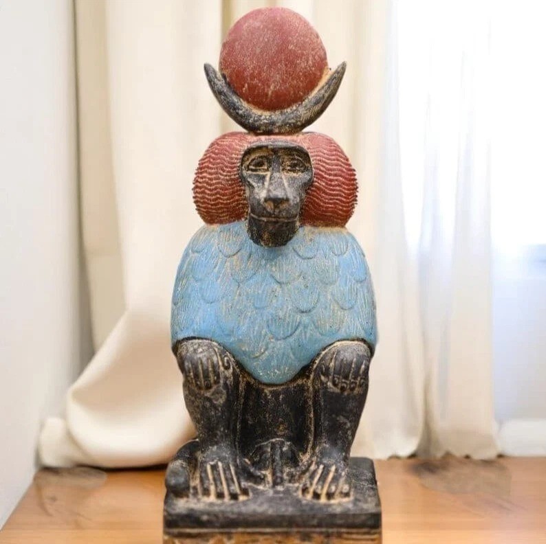 Egyptian Artifacts A Rare Authentic Pharaonic Statue Of Egyptian God Baboon BC