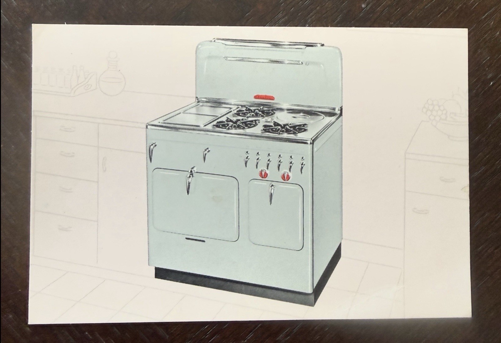 Vintage Chambers C Model Stove Range Original Postcard Rare
