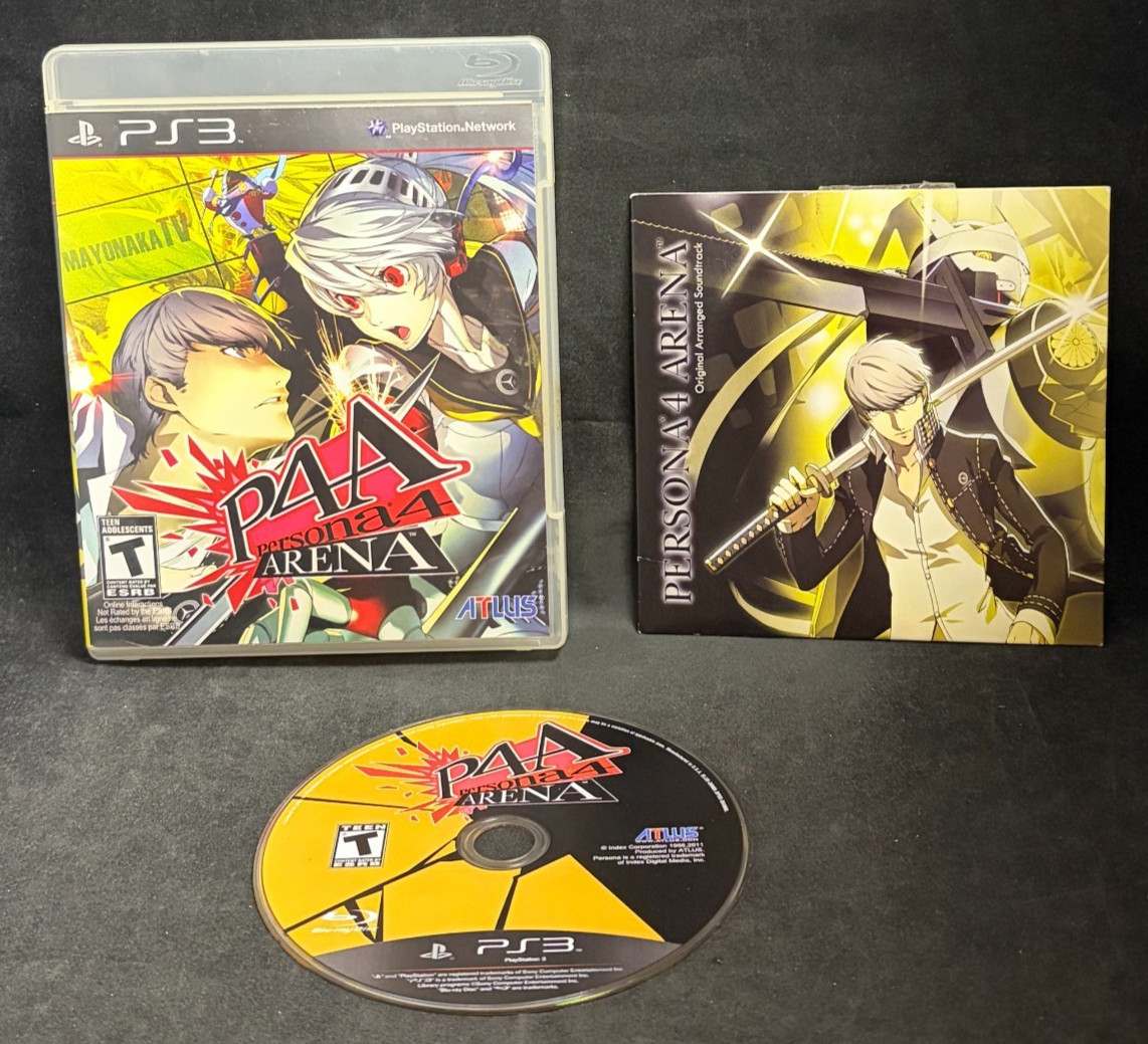 Persona 4: Arena w/ Soundtrack (PS3 / PlayStation 3) (No Manual) Tested