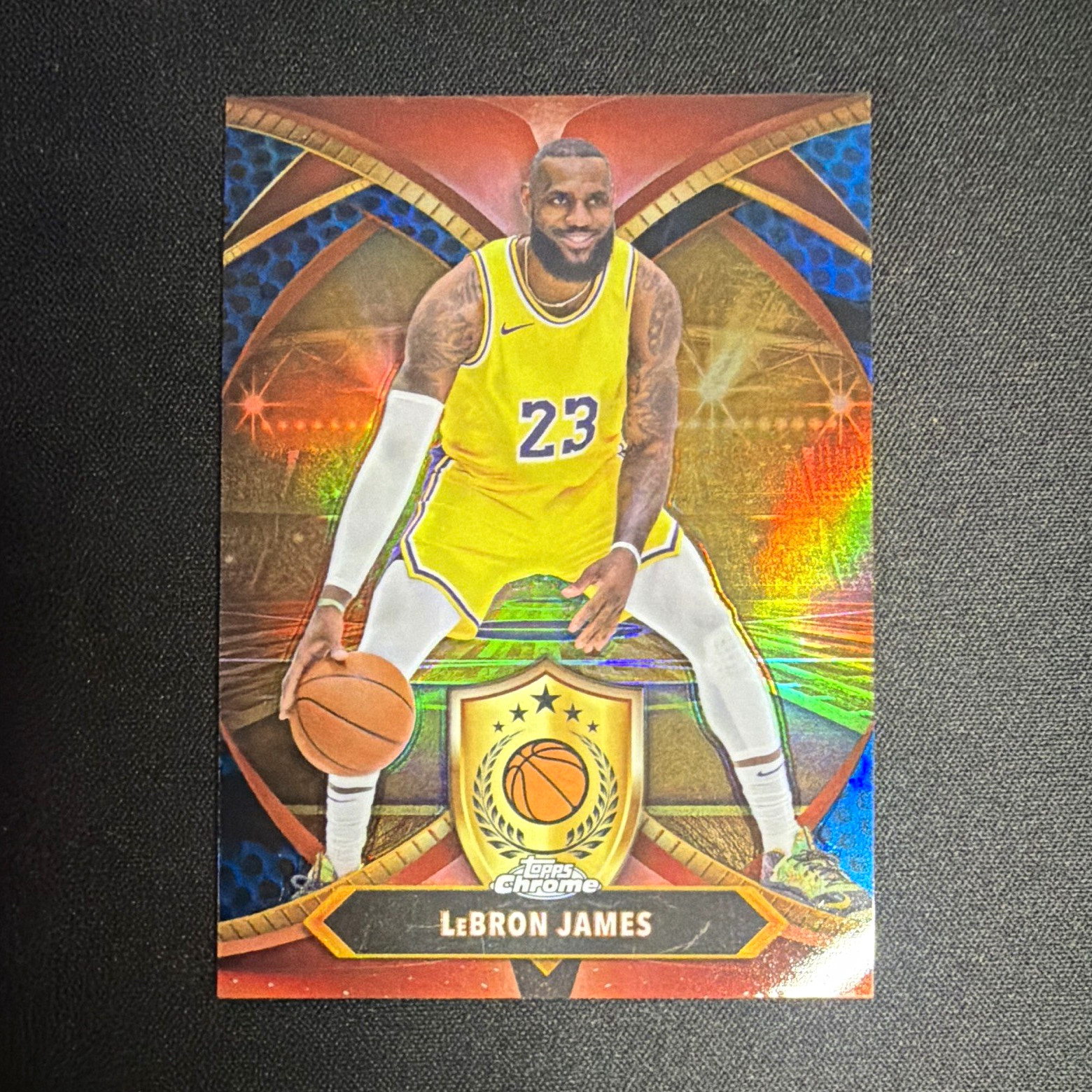 Topps 2024-25 Blue Basketball Refractor Chrome Ball of Duty LeBron James #BOD-1