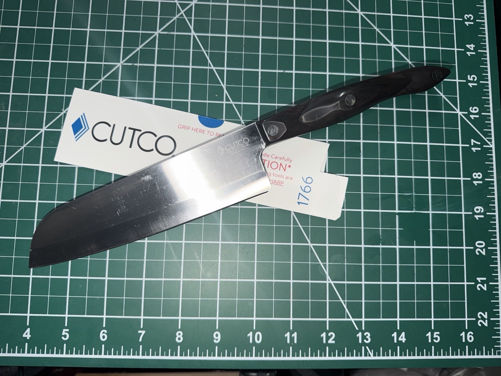 FRESHLY SERVICED BY THE CUTCO SERVICE CENTER 1766 Santoku Knife