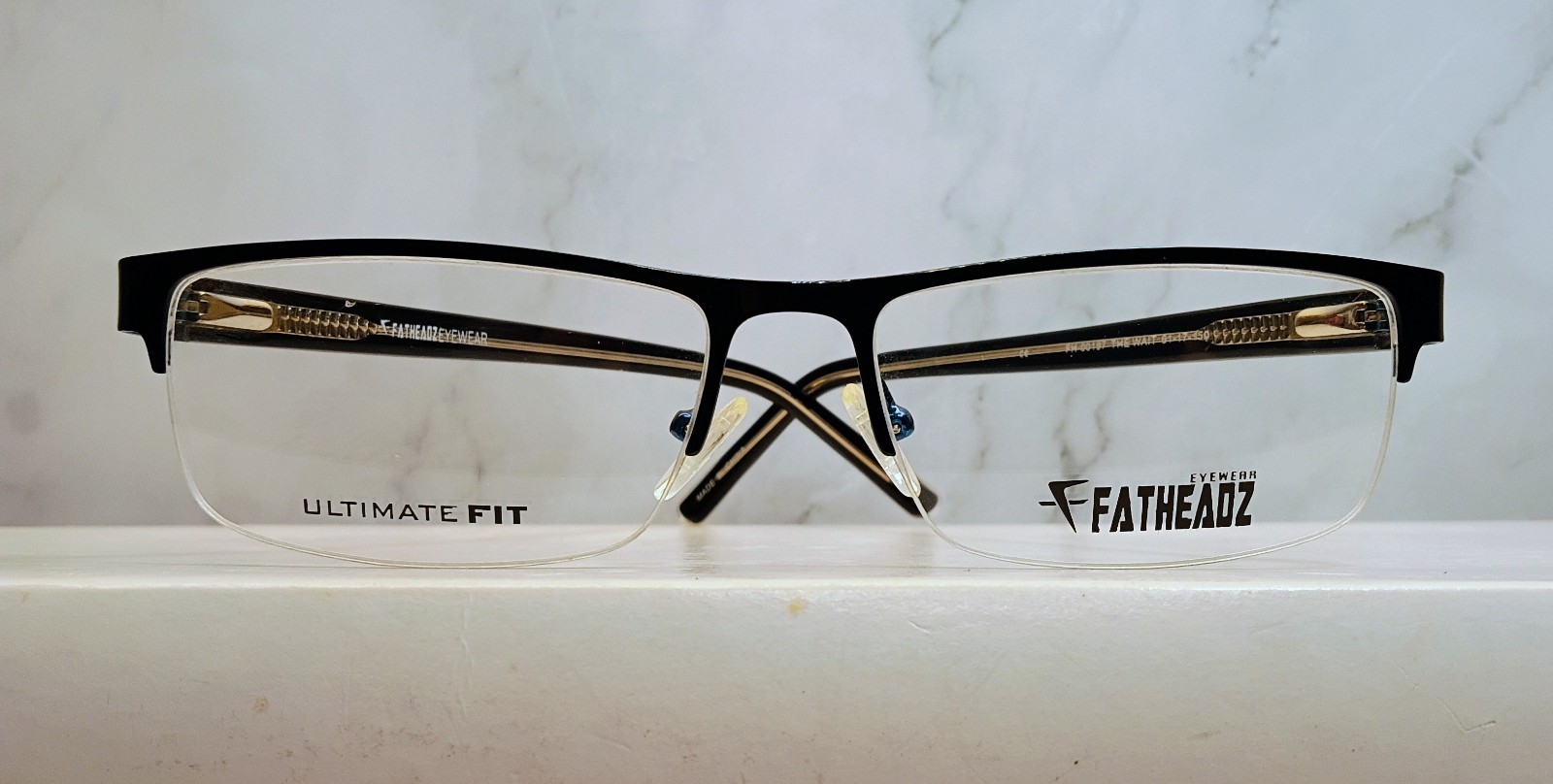 FATHEADZ  Big Wide Mens Rectangle Eyeglasses 61-17-150 Rxable Eyeglass Frame NEW