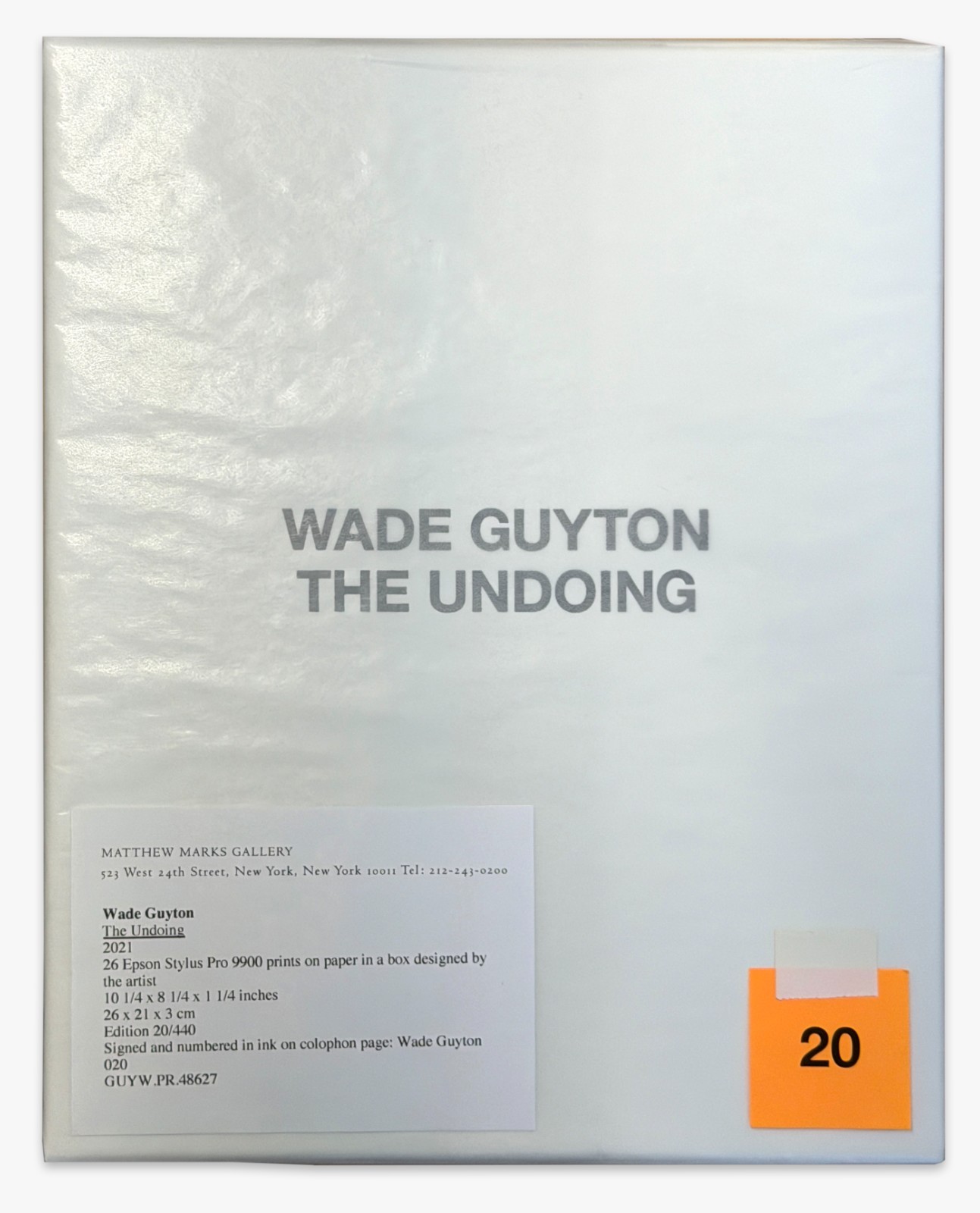 Wade Guyton: The Undoing (Complete Box Set)