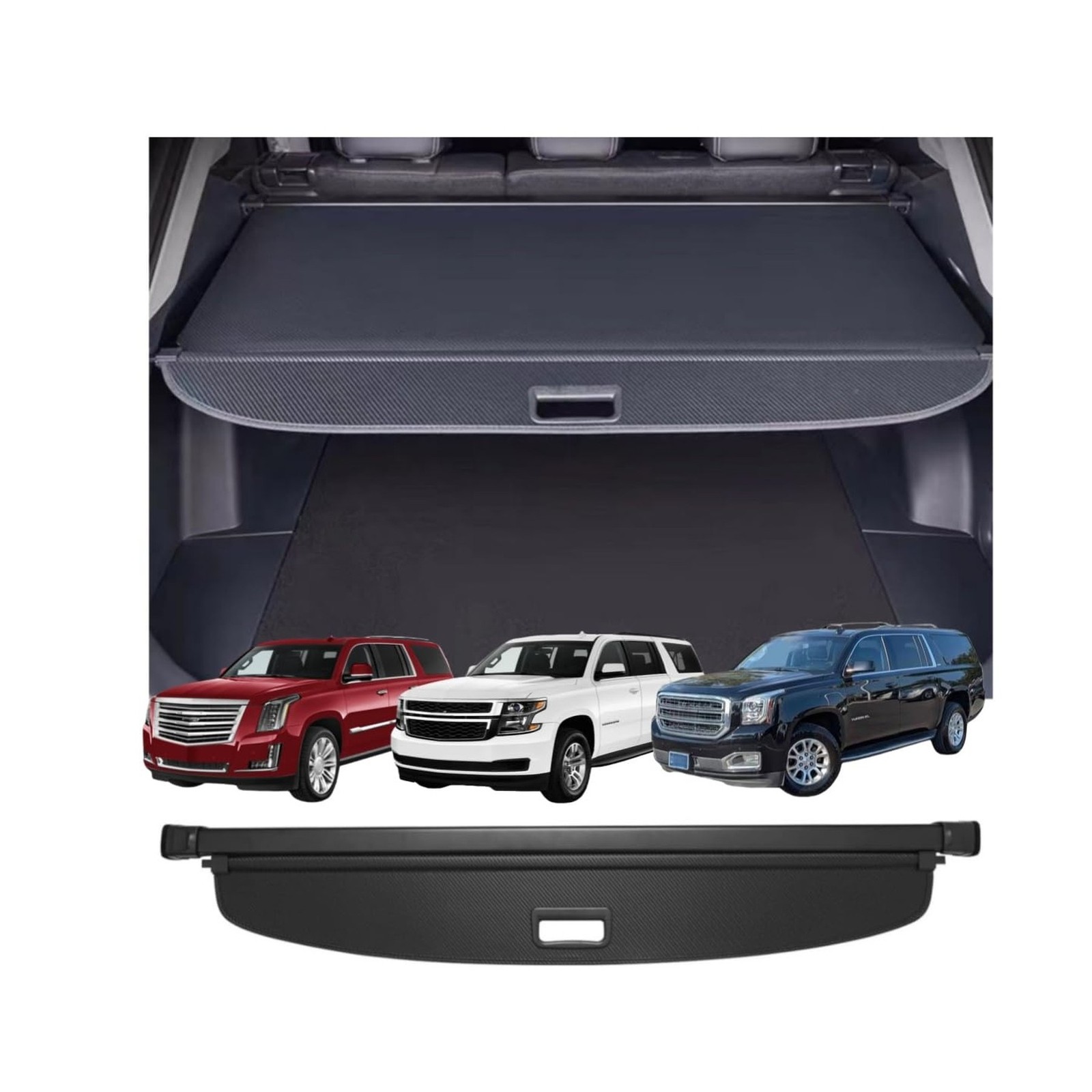 Retractable Cargo Cover Compatible with Chevrolet Suburban Cadillac Escalade ... Retractable Cargo Cover Compatible with Chevrolet Suburban Cadillac Escalade ...