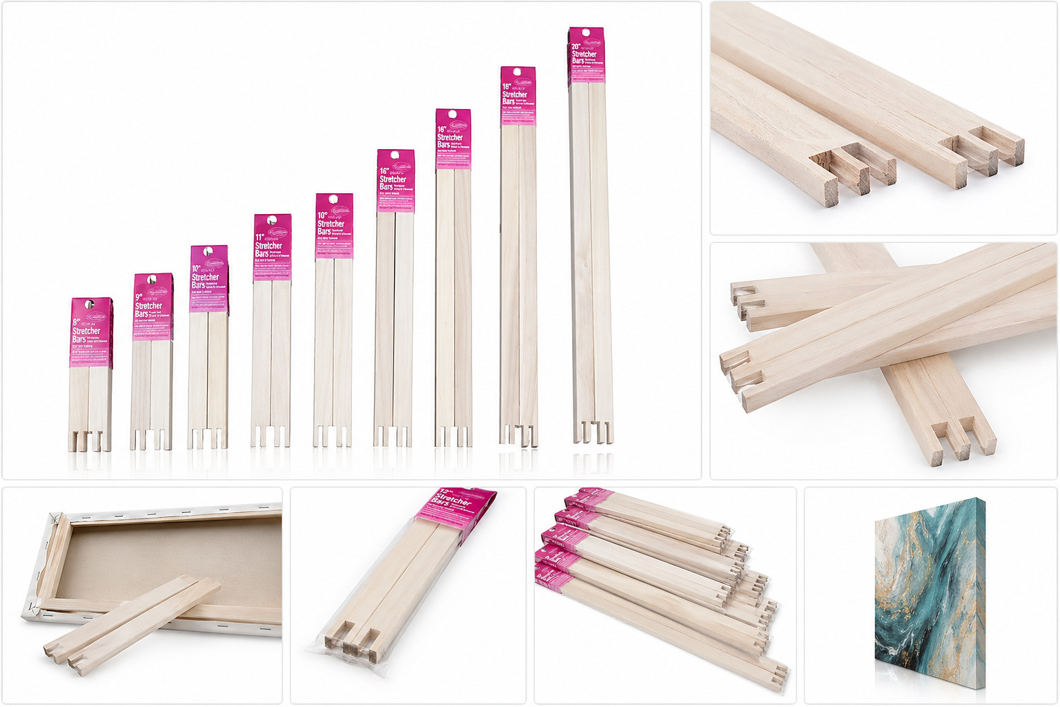 Frank A  Edmunds Stretcher Bar Set 6\
