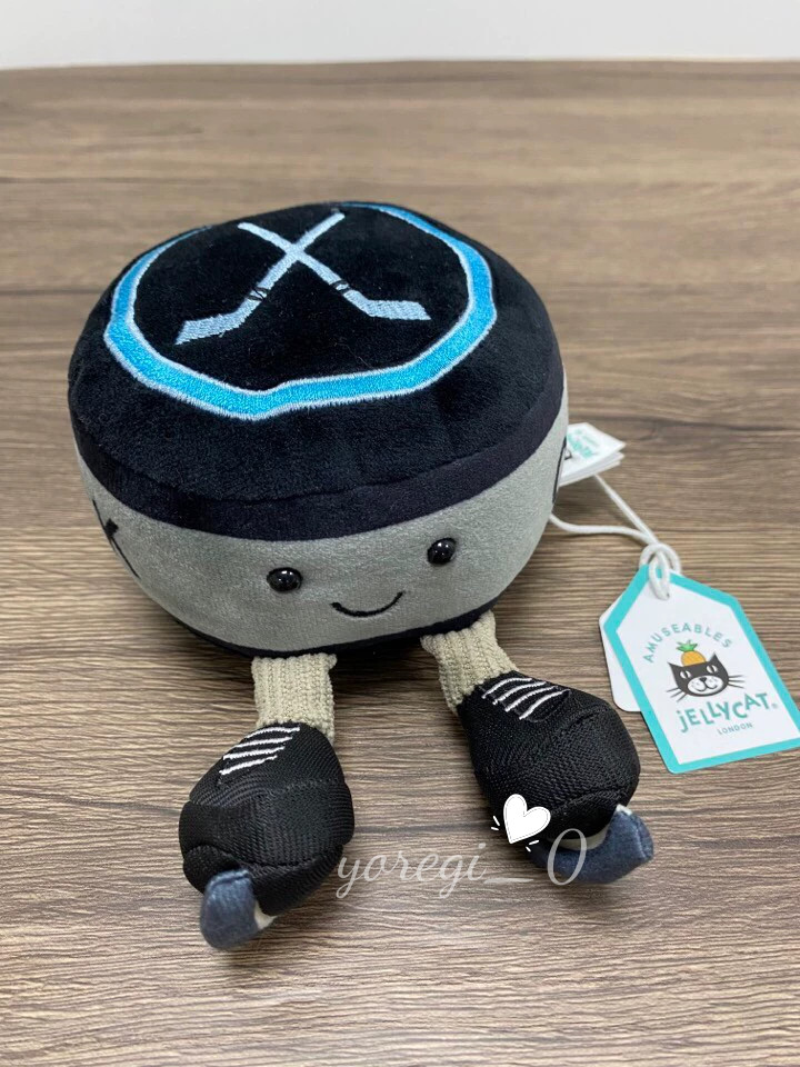 Jellycat Amuseables Sports Ice Hockey Puck Plush Soft Toy Gift Doll NWT