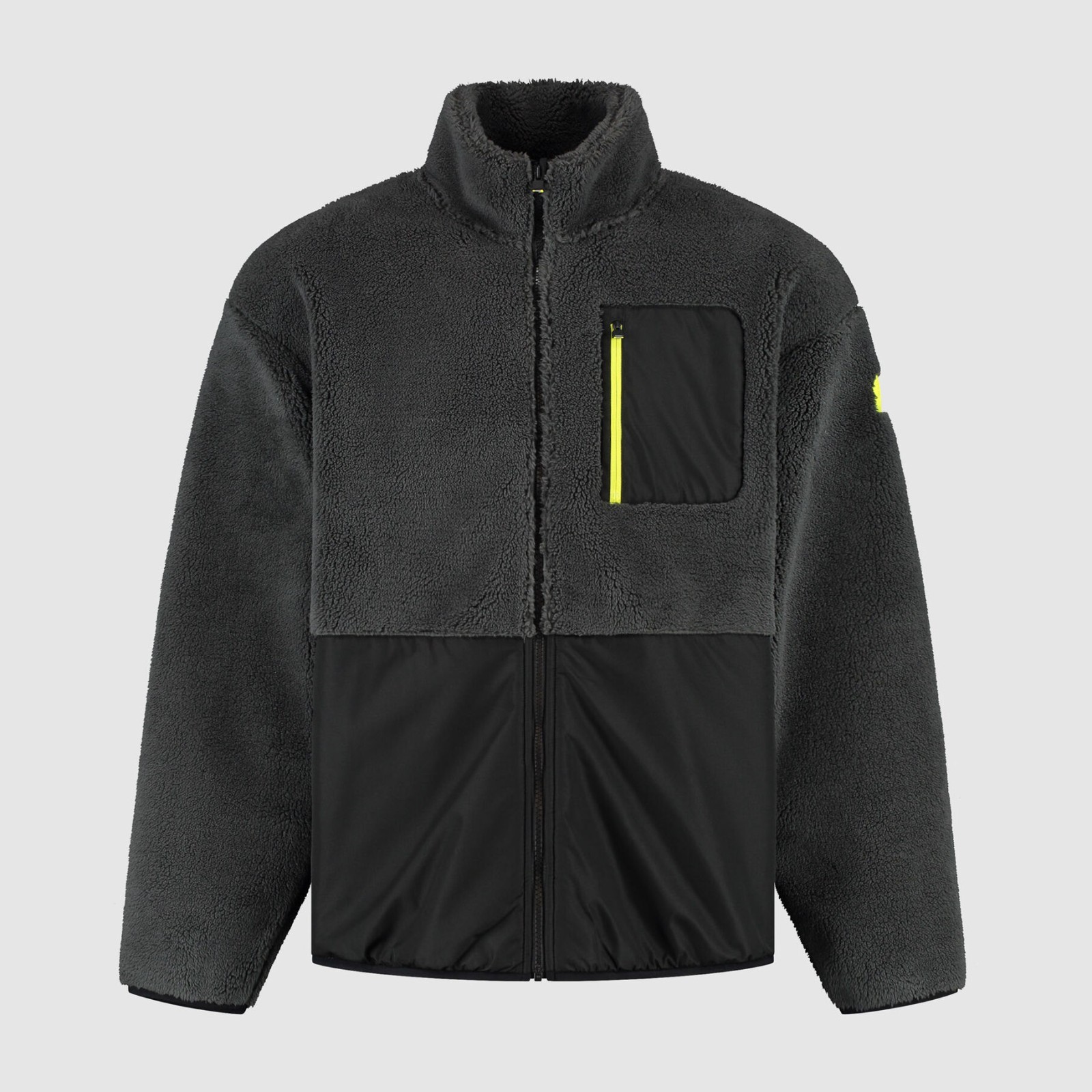 Authentic Aston Martin Aramco F1 Team 2025 Men\'s Tech Sherpa Jacket XXL