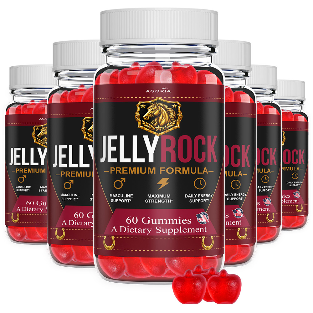 (6 Pack) Jelly Rock Advanced Male Health Support Supplement, JellyRock Gummies