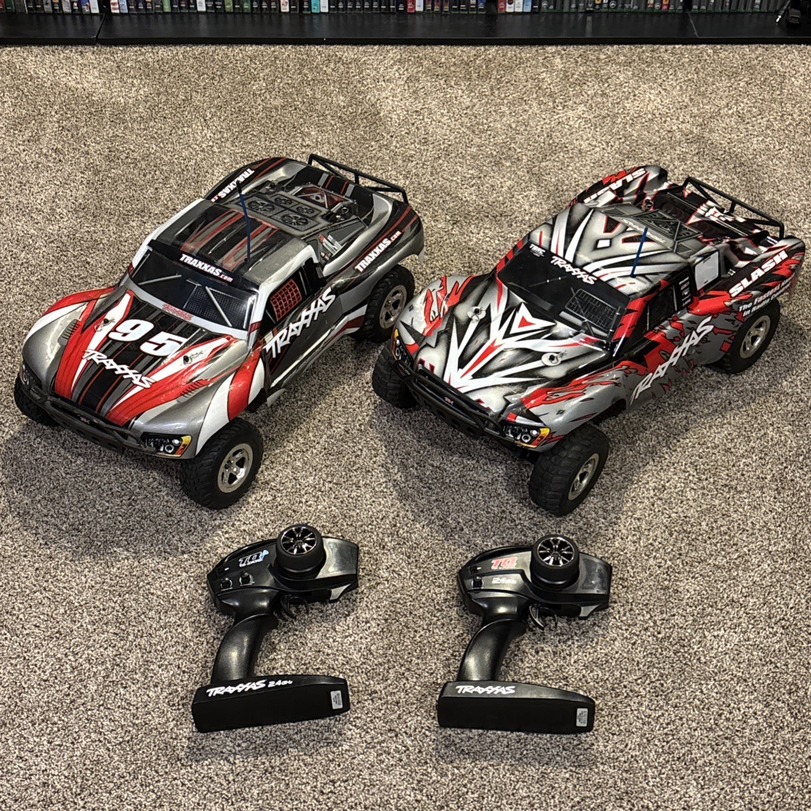 Lot Of 2 Traxxas Slash 2WD RC Car Remote Control Car 1/10 UNTESTED AS IS READ