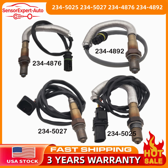 4PCS Up+Downstream For BMW 535i 2008-2010 535xi 2008 3.0L L6 Turbo Oxygen Sensor
