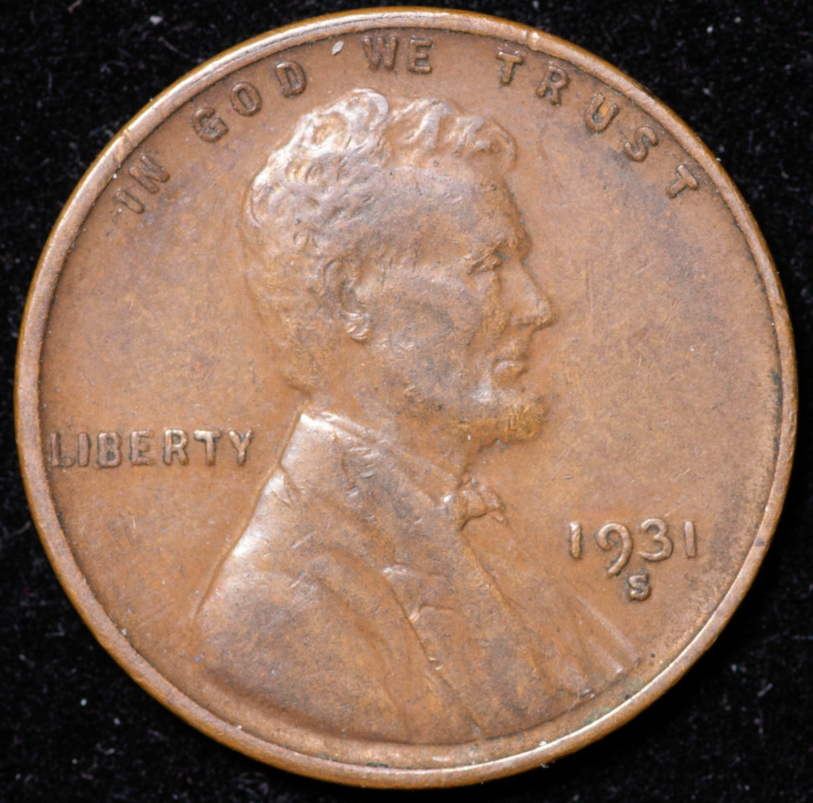 1931-S LINCOLN WHEAT CENT 1931-S LINCOLN WHEAT CENT