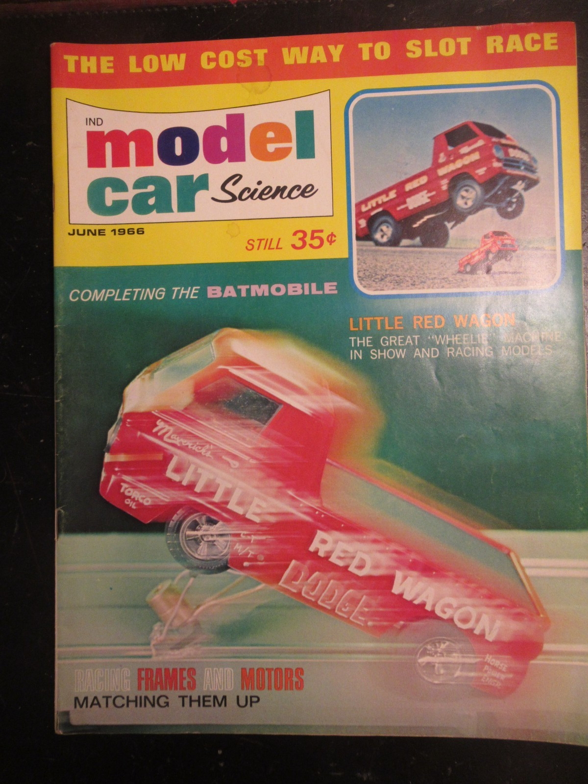 Model Car Science Magazine Vintage June 1966 Issue Red Wagon Free USA Shipping Model Car Science Magazine Vintage June 1966 Issue Red Wagon Free USA Shipping